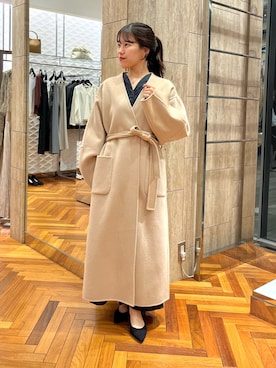 「カシミヤ」｜「アイテム（ワンピース/ドレス）」を使った、HIRANOさん（レディース・150cm）の秋コーディネート