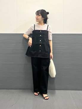 「URBAN RESEARCH ROSSO WOMEN（アーバンリサーチ　ロッソ）の『別注』Lee×ROSSO　DENIM SET UP（セットアップ）」を使った、HIRANOさん（レディース・150cm）の秋コーディネート