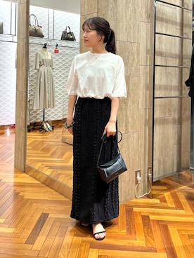 「帰省コーデ」｜「アイテム（アクセサリー）」を使った、HIRANOさん（レディース・150cm）の夏コーディネート