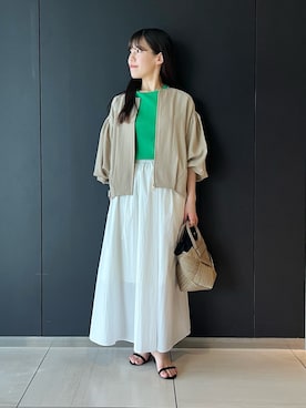 「URBAN RESEARCH ROSSO WOMEN（アーバンリサーチ　ロッソ）のアイテム（ブルゾン）」を使った、HIRANOさん（レディース・150cm）の春コーディネート