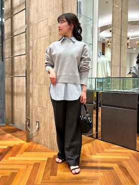 「URBAN RESEARCH ROSSO WOMEN（アーバンリサーチ　ロッソ）のアイテム（ニット/セーター）」を使った、HIRANOさん（レディース・150cm）の冬コーディネート