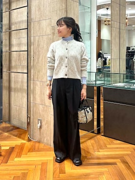 「GIANNI CHIARINI（ジャンニ キアリーニ）のアイテム（ハンドバッグ）」を使った、HIRANOさん（レディース・150cm）の秋コーディネート