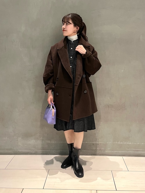 セール】『一部別注カラー』YENN DOUBLE FACE PEA COAT（ピーコート