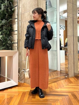 「URBAN RESEARCH ROSSO WOMEN（アーバンリサーチ　ロッソ）のアイテム（ダウンジャケット/コート）」を使った、HIRANOさん（レディース・150cm）の冬コーディネート