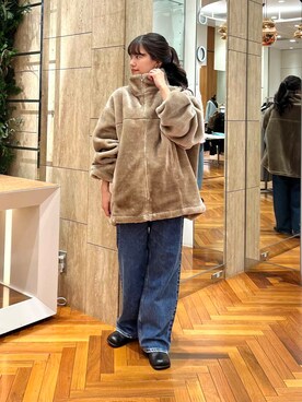 「URBAN RESEARCH ROSSO WOMEN（アーバンリサーチ　ロッソ）のアイテム（ブルゾン）」を使った、HIRANOさん（レディース・150cm）の秋コーディネート