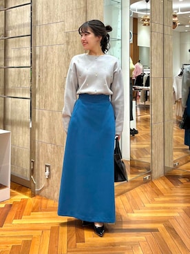 「Aラインスカート」｜HIRANOさん（レディース・150cm）の冬コーディネート