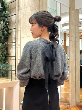 「GIANNI CHIARINI（ジャンニ キアリーニ）のアイテム（ハンドバッグ）」を使った、HIRANOさん（レディース・150cm）の冬コーディネート