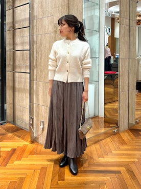 「F by ROSSO（エフバイロッソ）のアイテム」を使った、HIRANOさん（レディース・150cm）の秋コーディネート