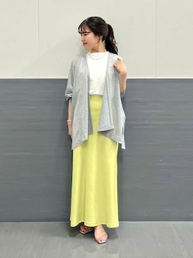「URBAN RESEARCH ROSSO WOMEN（アーバンリサーチ　ロッソ）のアイテム（スカート）」を使った、HIRANOさん（レディース・150cm）の春コーディネート