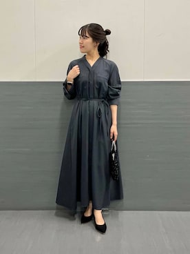 「アイテム（ワンピース/ドレス）」を使った、HIRANOさん（レディース・150cm）の秋コーディネート