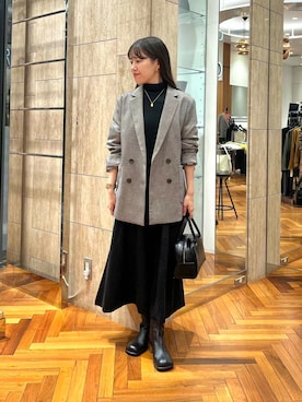 「デートコーデ」｜「アイテム（その他アウター）」を使った、HIRANOさん（レディース・150cm）の秋コーディネート