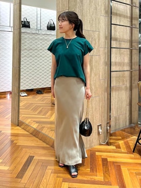 「URBAN RESEARCH ROSSO WOMEN（アーバンリサーチ　ロッソ）のアイテム（スカート）」を使った、HIRANOさん（レディース・150cm）の春コーディネート
