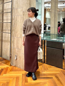 「URBAN RESEARCH ROSSO（アーバンリサーチロッソ）のGIANNI CHIARINI　ALIFA（ハンドバッグ）」を使った、HIRANOさん（レディース・150cm）の秋コーディネート