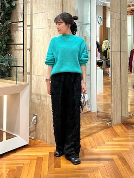 「URBAN RESEARCH ROSSO（アーバンリサーチロッソ）のアイテム（ハンドバッグ）」を使った、HIRANOさん（レディース・150cm）の冬コーディネート