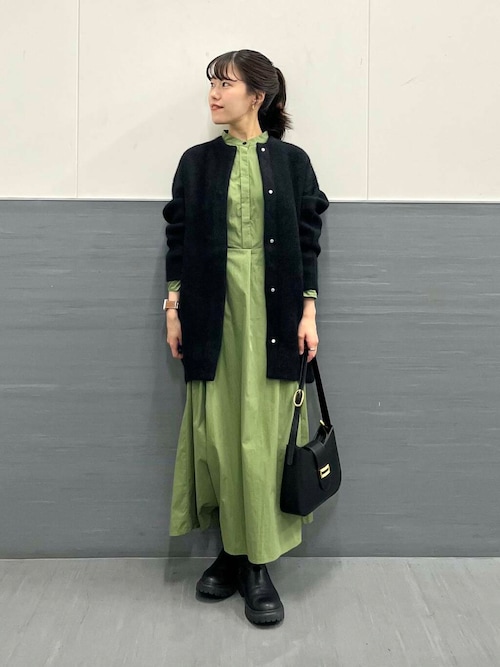 ELENDEEK ベーシックCNラクーンミックスWカーディガン エレンディーク ELENDEEK（エレンディーク）の「ベーシックCNラクーンミックスW