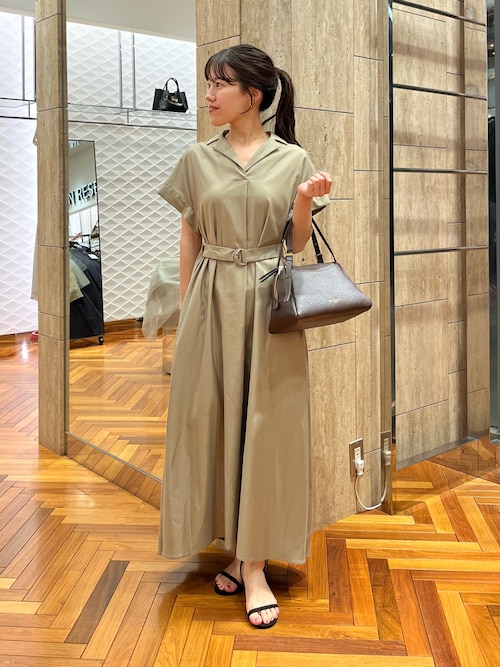 IENA アセテートポンチバンドカラーワンピース 新品未使用 アセテートポンチバンドカラーワンピース（ワンピース）｜IENA