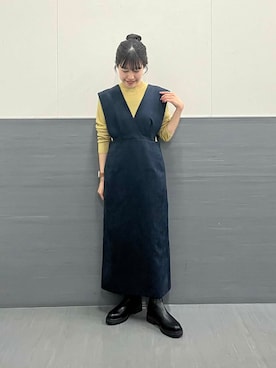 「URBAN RESEARCH ROSSO WOMEN（アーバンリサーチ　ロッソ）のアイテム（ジャンパースカート）」を使った、HIRANOさん（レディース・150cm）の秋コーディネート