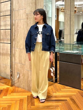 「綺麗めコーデ」｜「アイテム（デニムジャケット）」を使った、HIRANOさん（レディース・150cm）の冬コーディネート