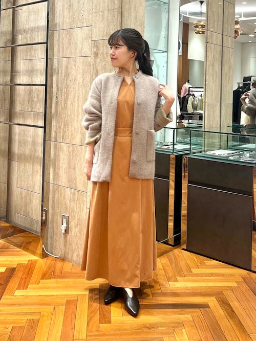 セール】スエードライクカシュクールワンピース（ワンピース