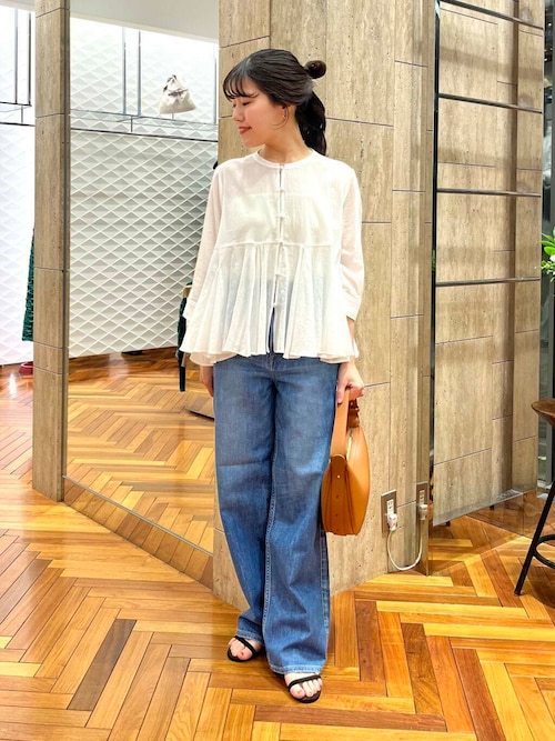【新品未使用】upper hights THE NIECE デニムパンツ 25 upper hights アッパーハイツ THE NIECE ハイライズストレート
