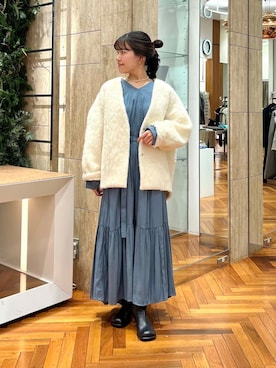 「スカートコーデ」｜HIRANOさん（レディース・150cm）の冬コーディネート