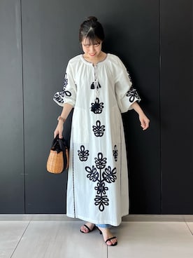 「sara mallika（サラ マリカ）のアイテム（ワンピース/ドレス）」を使った、HIRANOさん（レディース・150cm）の春コーディネート