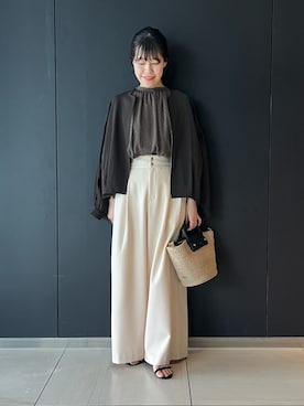 「URBAN RESEARCH ROSSO WOMEN（アーバンリサーチ　ロッソ）のアイテム（ブルゾン）」を使った、HIRANOさん（レディース・150cm）の春コーディネート