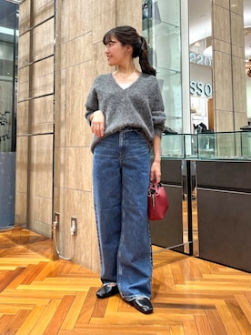 「GIANNI CHIARINI（ジャンニ キアリーニ）のアイテム（ハンドバッグ）」を使った、HIRANOさん（レディース・150cm）の秋コーディネート