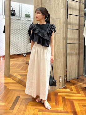 「お食事会」｜HIRANOさん（レディース・150cm）の夏コーディネート