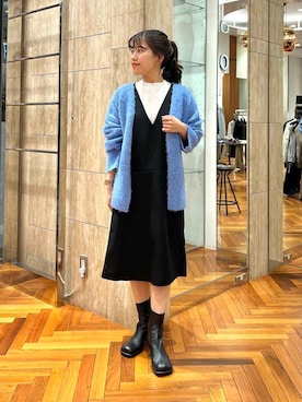 「URBAN RESEARCH ROSSO WOMEN（アーバンリサーチ　ロッソ）のアイテム（ジャンパースカート）」を使った、HIRANOさん（レディース・150cm）の秋コーディネート