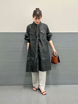 「アイテム（シャツワンピース）」を使った、HIRANOさん（レディース・150cm）の夏コーディネート
