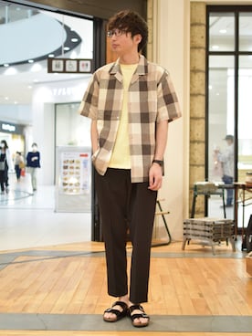 しおやんさん（メンズ・180cm）の夏コーディネート