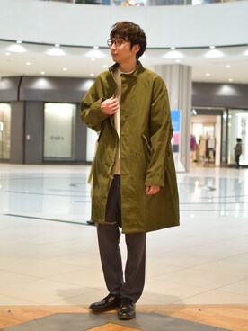 「URBAN RESEARCH DOORS」｜「アイテム（モッズコート）」を使った、しおやんさん（メンズ・180cm）の冬コーディネート