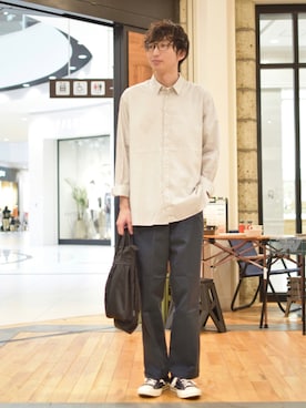 「SML（エスエムエル）のアイテム」を使った、しおやんさん（メンズ・180cm）の夏コーディネート