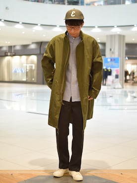 「URBAN RESEARCH DOORS」｜「アイテム（モッズコート）」を使った、しおやんさん（メンズ・180cm）の冬コーディネート