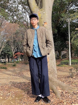 しおやんさん（メンズ・180cm）の秋コーディネート