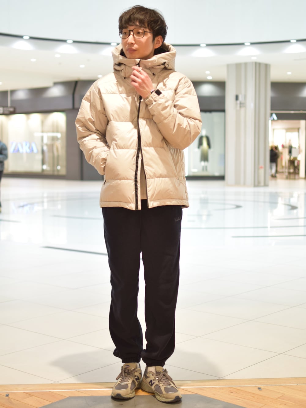 NANGA アーバンリサーチ別注 オーロラ ダウンジャケット ベージュ L