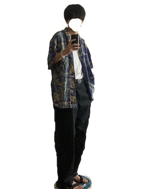 「Right-on（ライトオン）のアイテム（シューズ）」を使った、ナスさん（メンズ・178cm）の春コーディネート