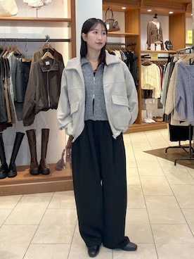 「アイテム（スウェットパンツ）」を使った、katoooさん（レディース・163cm・20代）の秋コーディネート