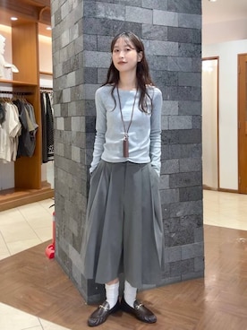 「ローリーズスタイル_LOWRYS FARM」｜かとぅーさん（レディース・163cm）の秋コーディネート