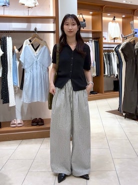 「アイテム（アクセサリー）」を使った、かとぅーさん（レディース・163cm）の春コーディネート