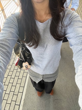 「LOWRYS FARM（ローリーズファーム）のアイテム（ハンドバッグ）」を使った、かとぅーさん（レディース・163cm）の秋コーディネート
