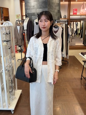 「高見え」｜「アイテム（キャミソール）」を使った、katoooさん（レディース・163cm）の夏コーディネート