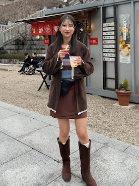 かとぅーさん（レディース・163cm）の冬コーディネート