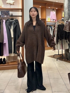 「アイテム（モカシン/デッキシューズ）」を使った、katoooさん（レディース・163cm・20代）の秋コーディネート