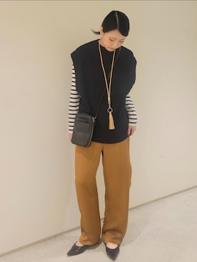 「DRAGON（ドラゴン）のアイテム」を使った、SHOKOさん（レディース・161cm）の秋コーディネート