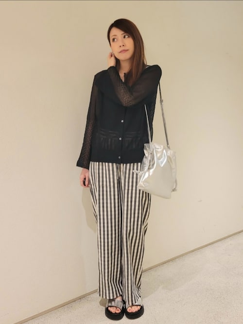 セール】リネンタッチ透かし柄カーディガン（カーディガン/ボレロ