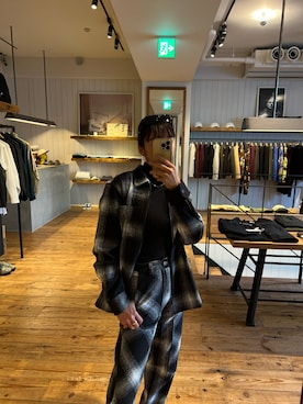 「Saturdays NYC（サタデーズ ニューヨークシティ ）のアイテム（ジャケット/アウター）」を使った、NATSUKIさん（レディース・162cm）の秋コーディネート