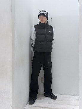 「アイテム（帽子）」を使った、kanto ishitaniさん（メンズ・178cm・10代）の秋コーディネート