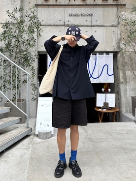 「Dr. Martens（ドクターマーチン）のアイテム」を使った、bbaam209さん（メンズ・165cm）の夏コーディネート